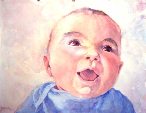 baby painting