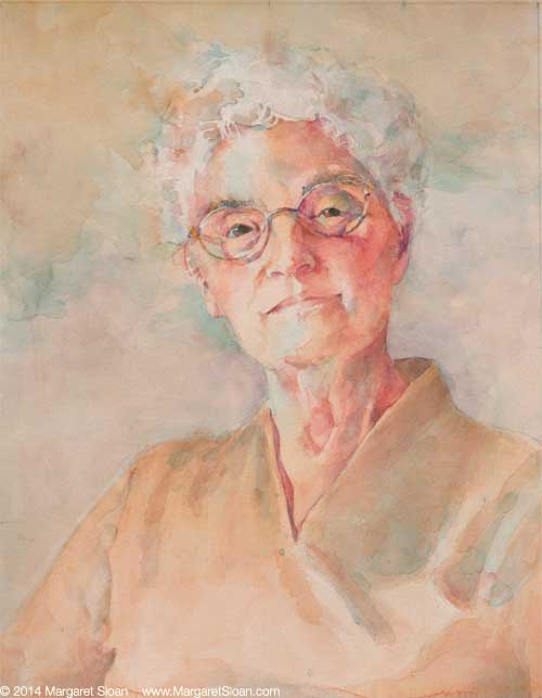 Strength Watercolor on Arches #300 © 2014 Margaret Sloan