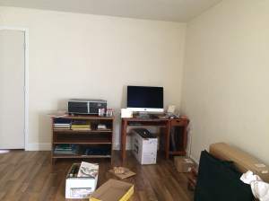 The design center set up but with no cables or keyboard.