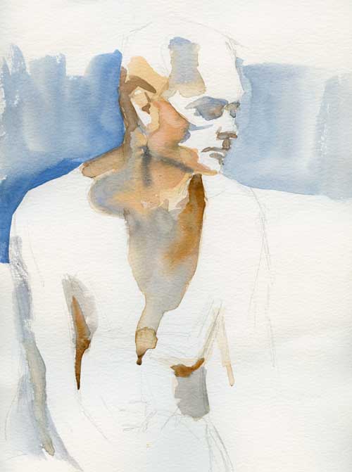 Figure  Watercolor on #140 Arches paper