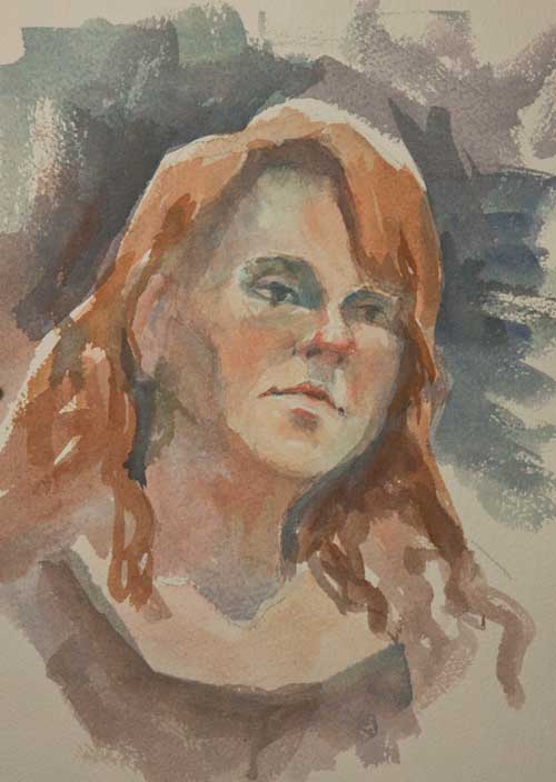 Watercolor portrait