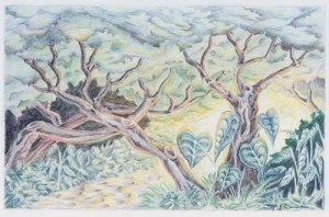 Tropical night scene