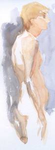 Watercolor of figure